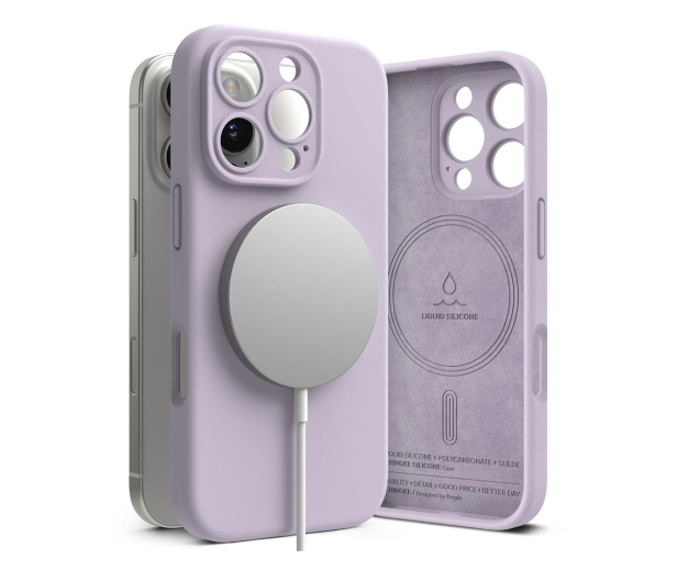 Ringke Silicone Magnetic Magsafe do iPhone 16 Pro Light Purple 8800274960039 - 1278068 - zdjęcie 2